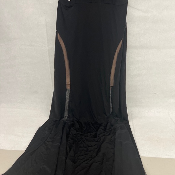 NWT NEW BCBG MAX AZRIA $338 BLACK ADELE OPEN BACK - Picture 8 of 11